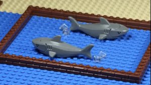 Лего акулы играем