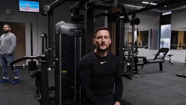 Баттерфляй задняя дельта AnyFit PE111-96 (пек дек). Обзор. смотреть онлайн