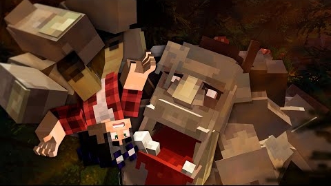 В ЛАПАХ У ЛЕСНОГО МОНСТРА- Страшилки Minecraft смотреть онлайн