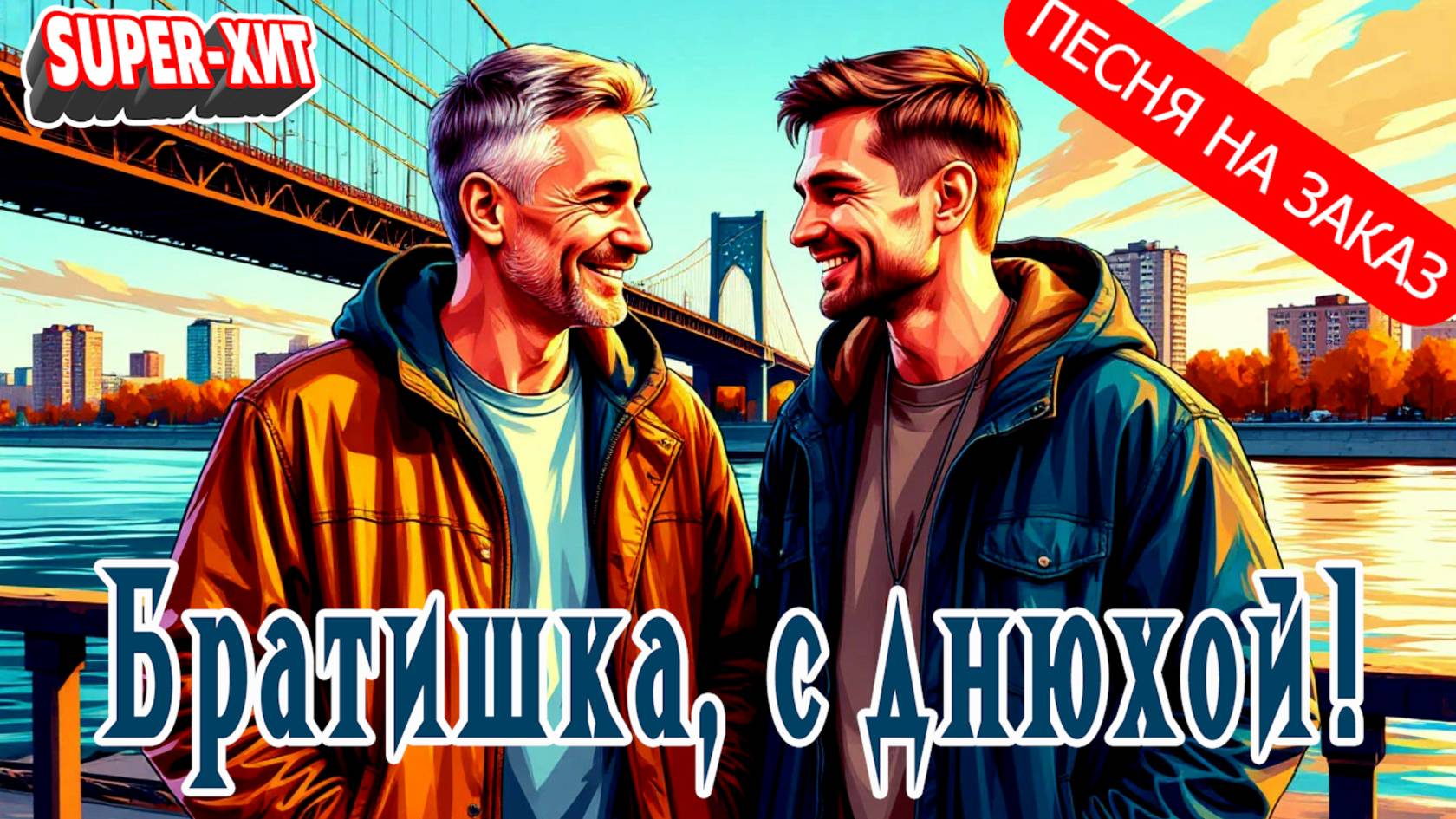 Братишка, с днюхой! (песня на заказ - Музыкальный апельсин) смотреть онлайн