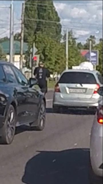 на светофоре