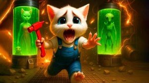 ПОБЕГ ИЗ ЛАБОРАТОРИИ! Отважный котёнок спасает маму-кошку из рук учёных!