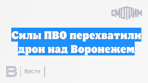 Силы ПВО перехватили дрон над Воронежем