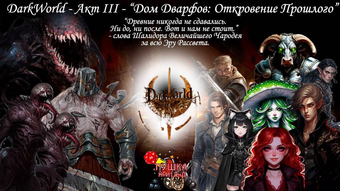 Дом Дварфов. Откровение прошлого. Кампания «DarkWorld». Акт 3 #dnd #днд #нри смотреть онлайн
