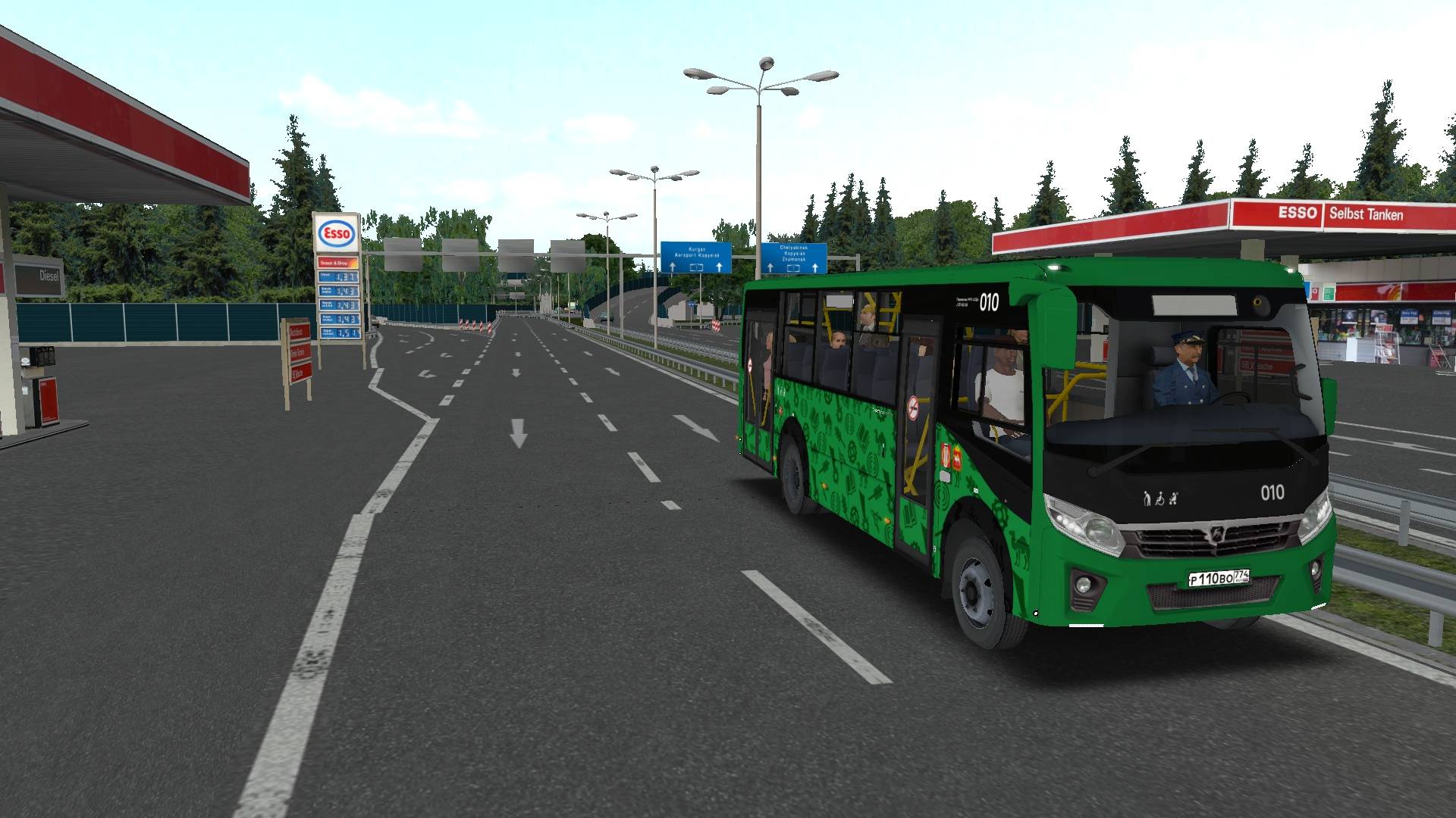 Поездка на ПАЗ-320415-04 Vector Next по маршруту №7 по карте Могэс смотреть онлайн