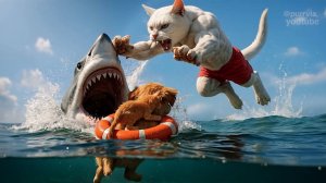 Кот - спасатель