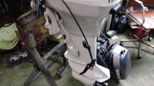 Застучал лодочный мотор Johnson 15. На запчасти вместе с Mercury 15