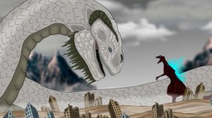 Годзилла кровавая баня против мирового змея