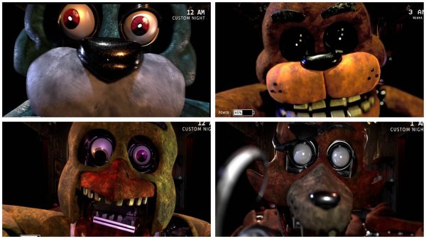 ВСЕ СКРИМЕРЫ ИЗ ФНАФ ПЛЮС!!! FIVE NIGHTS AT FREDDY'S PLUS ALL JUMPSCARES 4K HD
