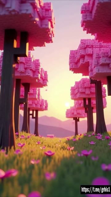 Minecraft Sunset Cottage | Cozy Voxel Vibes in 4K смотреть онлайн