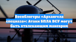 Военблогеры «Архангела спецназа»: Атаки БПЛА ВСУ могут быть отвлекающим маневром