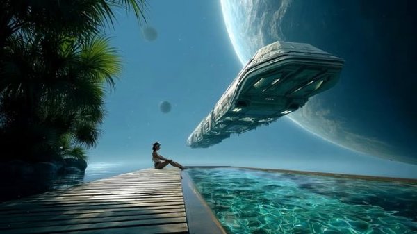 Rendezvous ⧫ Serene SciFi Ambient Soundscape ⧫ Soothing Space Music For Deep Relaxation