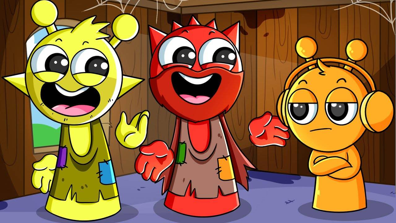 Орен УСЫНОВЛЕН БЕДНОЙ Семьей?! Анимационная игра Incredibox Sprunki смотреть онлайн