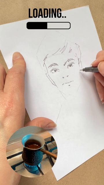 Рисую пока варится кофе 3