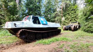 ГТ-Т vs МАЗ 537  перетягивание В ВОДЕ , НА ЗЕМЛЕ, В БОЛОТЕ