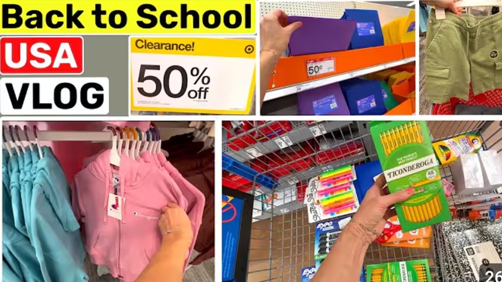 США ВЛОГ ШОПИНГ ДЛЯ ШКОЛЫ смотреть онлайн