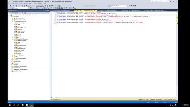 dba_9.7. Lab for Full, Differential and Transaction Log Backups смотреть онлайн