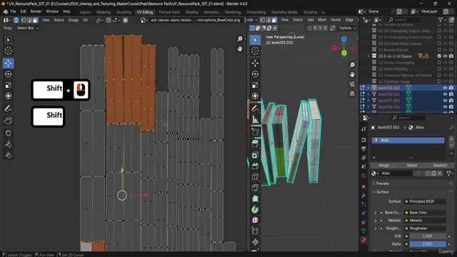 3 -Lesson 35 - Atlas UVs for Book Pages & Covers смотреть онлайн