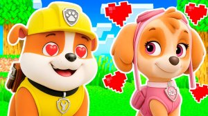 КРЕПЫШ ВЛЮБИЛСЯ В СКАЙ ЩЕНЯЧИЙ ПАТРУЛЬ В МАЙНКРАФТ МУЛЬТИК