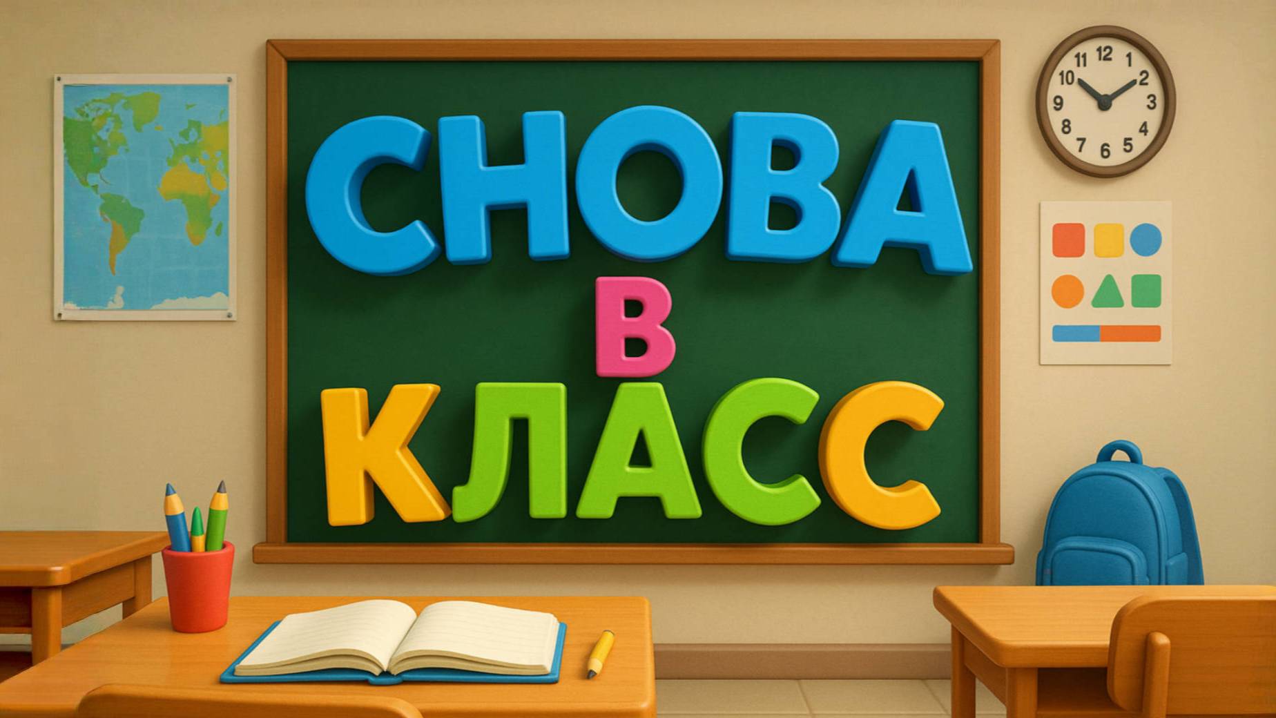Детская песня про первое сентября. Снова в класс! День знаний. смотреть онлайн