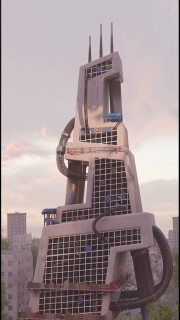 Sunside Hotel Concept Art #concept #building #environment #timelapse