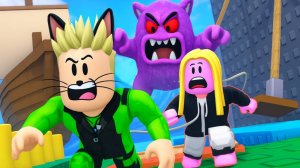 ПОДРУГА превратила меня в КОТА в РОБЛОКС! Обби только вдвоем! НО Я НА ПОВОДКЕ и УМЕЮ ПРЫГАТЬ!