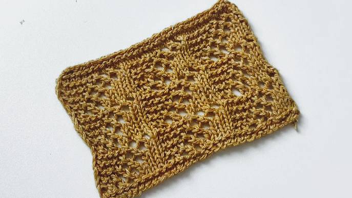 Красивый и легкий ажурный узор для джемпера, футболки, палантина смотреть онлайн