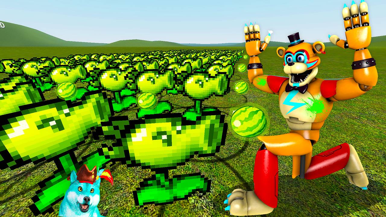 Растения против зомби против фнаф 9 аниматроников в гаррис мод! fnaf garry's mod смотреть онлайн