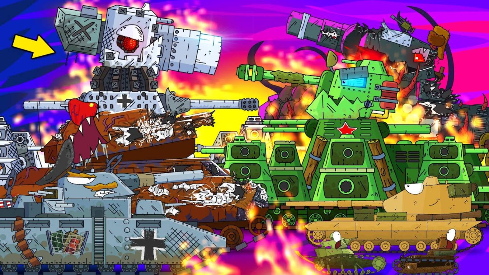 Все серии КВ-45 создание советского монстра + бонусная концовка - Мультики про танки (Gerand) смотреть онлайн