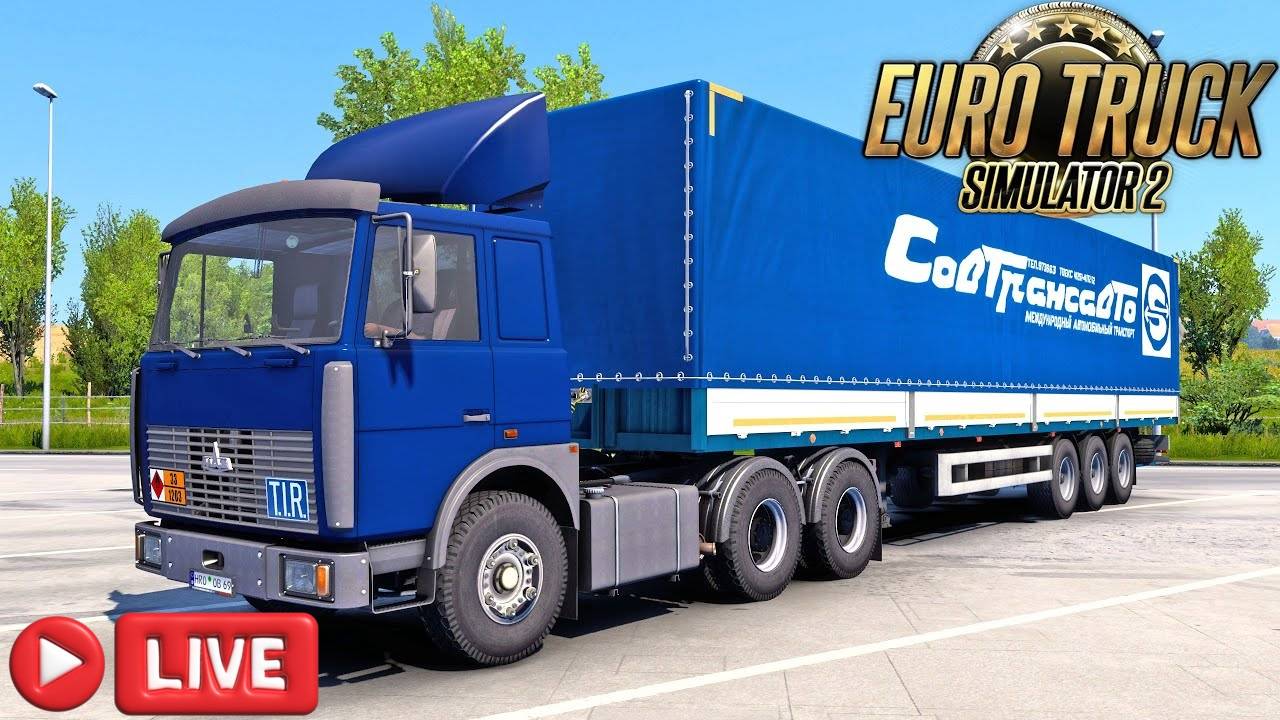 🔴 Евро трак симулятор, 1.55, НА МАЗЕ 6422M ЕДИМ И ОБЩАЕМСЯ | руль PXN V 10 !! (+0) смотреть онлайн