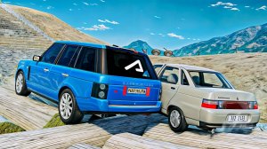 СКИЛЛТЕСТ ПО ОПАСНОЙ ДОРОГЕ НА МОНСТРАХ В BEAMNG DRIVE