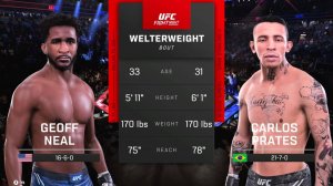 Джефф Нил VS Карлос Пратес