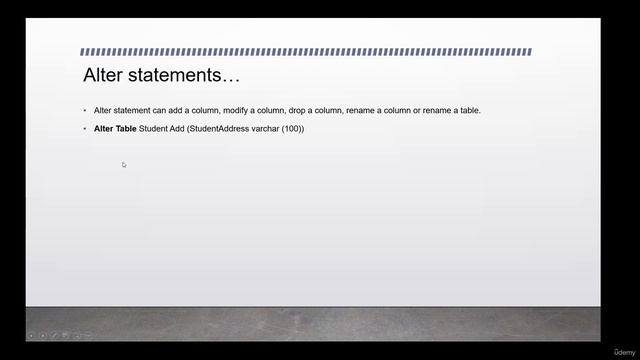 dba_5.4. DDL Statements with examples смотреть онлайн
