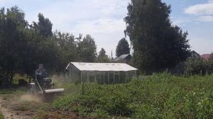 МУЛЬЧЕР для скашивания картофельной ботвы на тросах..