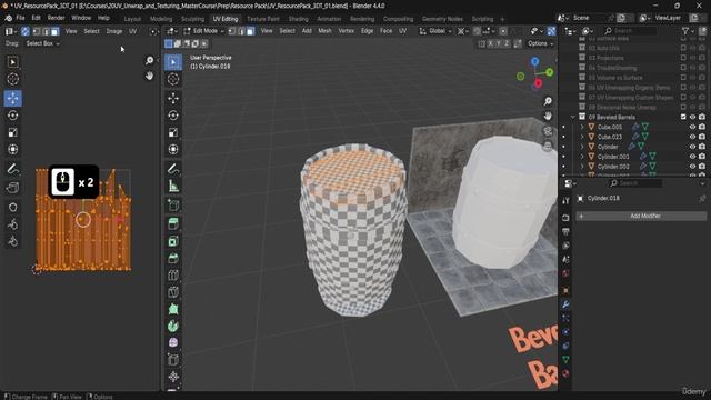 2 -Lesson 32 - UV Flow on Beveled Barrels & Bolts смотреть онлайн