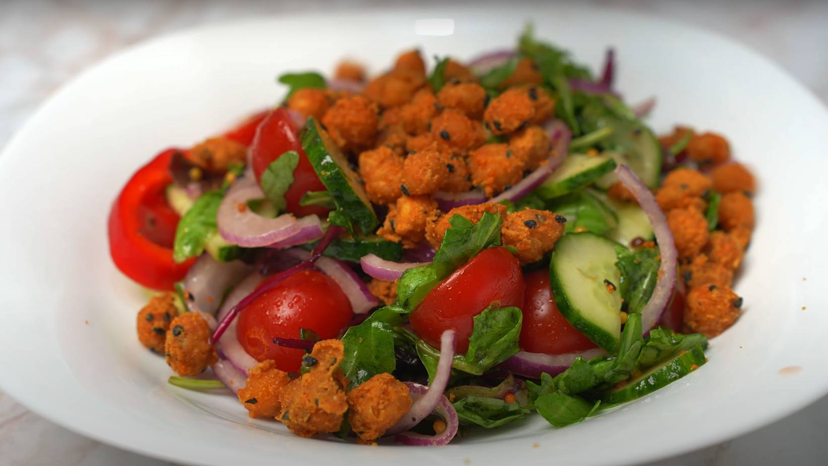 Хрустящий запечённый нут! Лёгкий перекус за 5 минут! Идеальная начинка для салата!