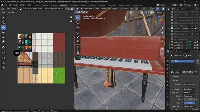 3 -Lesson 42 - Piano Keys & Strings UV Placement смотреть онлайн