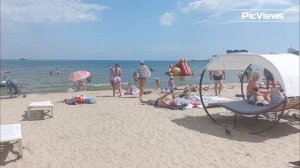 АНАПА сегодня 16 августа 2025. ЦЕНТРАЛЬНЫЙ ПЛЯЖ. Чёрное море. Отдых и погода в Анапе сейчас. Сезон