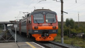 Электропоезд ЭД9М-0216 (ЭД9М-011304). Покатушки от Депо до Новобелоярска+отправление.