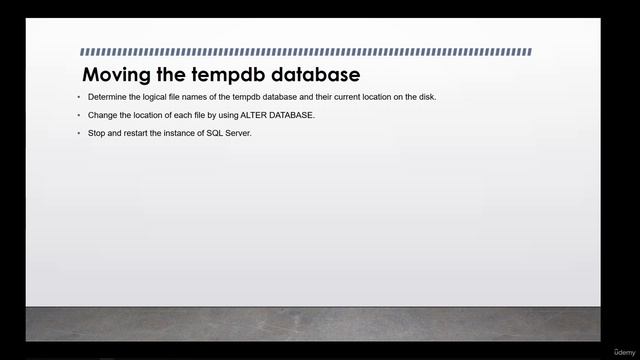 dba_7.8. What is tempdb Database смотреть онлайн
