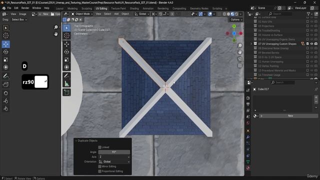 2 -Lesson 21 - Stylized Roofs UVs, Frames & Shingle Rotation смотреть онлайн
