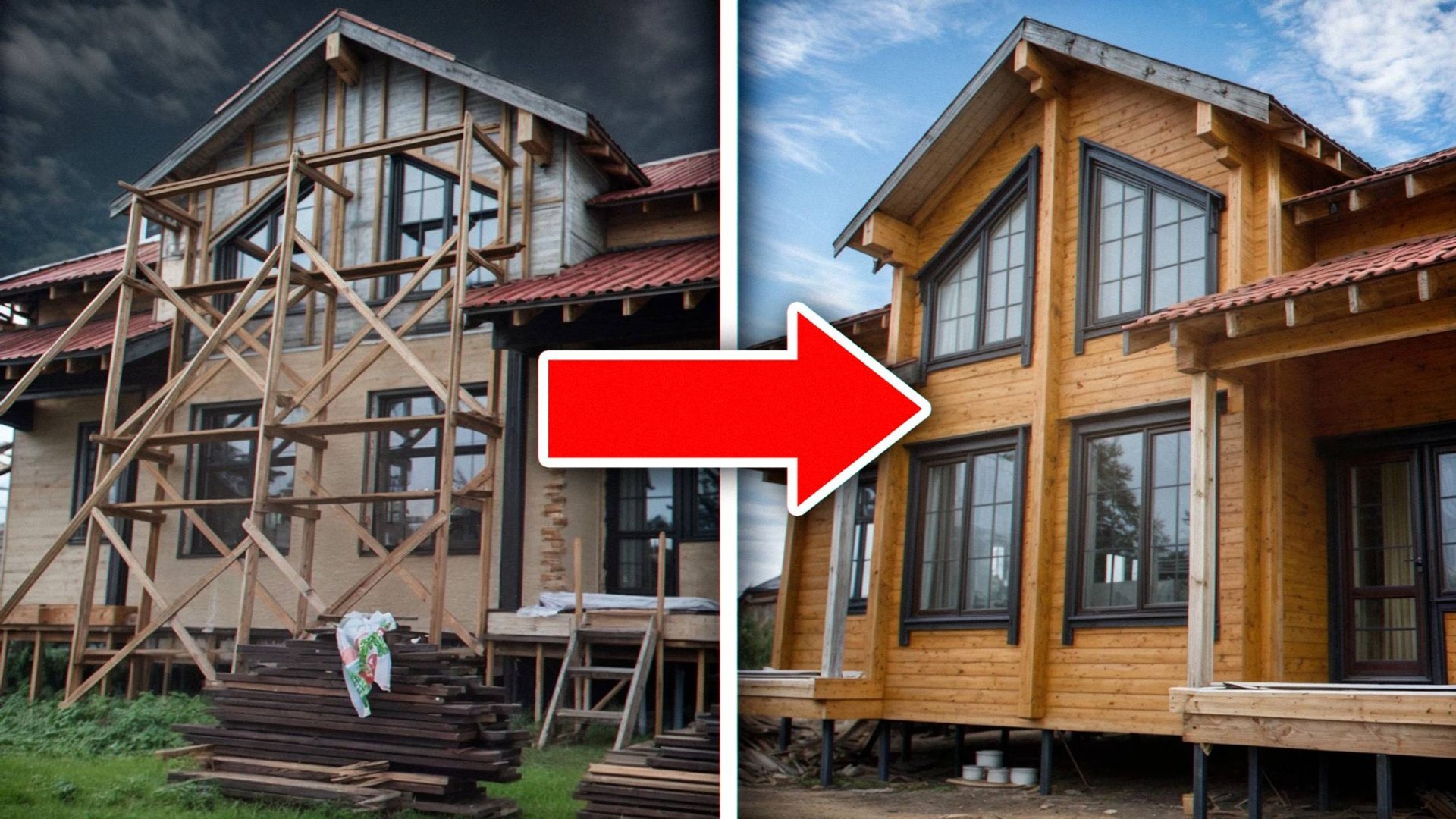 Как обвалившаяся ДАЧА превратилась в ДОМ МЕЧТЫ?! / Пошаговый разбор реконструкции смотреть онлайн