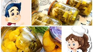 Маринованные, хрустящие КАБАЧКИ на ЗИМУ, (два рецепта)! Пошаговые рецепты!