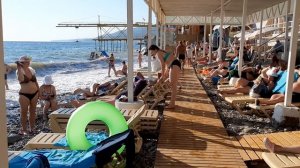 Сочи. Лазаревское. Санаторий ″Бирюза″. На пляже в первый день. 2025