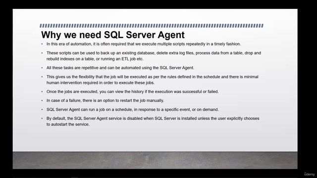 dba_11.2. SQL Server Agent Introduction смотреть онлайн