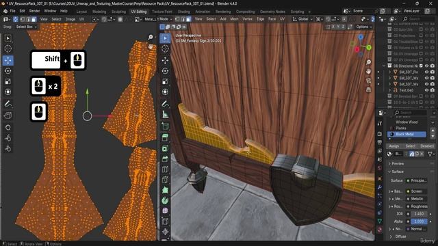 2 -Lesson 30 - Smart UVs & Materials for Chipped Wood Signs смотреть онлайн