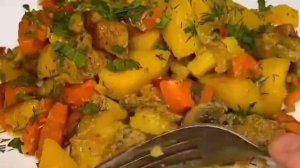 Сочная картошка с мясом в рукаве