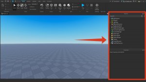 Как включить окна Explorer и Properties в Roblox Studio?