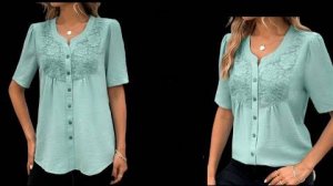 Построение выкройки блузки с кружевной кокеткой.