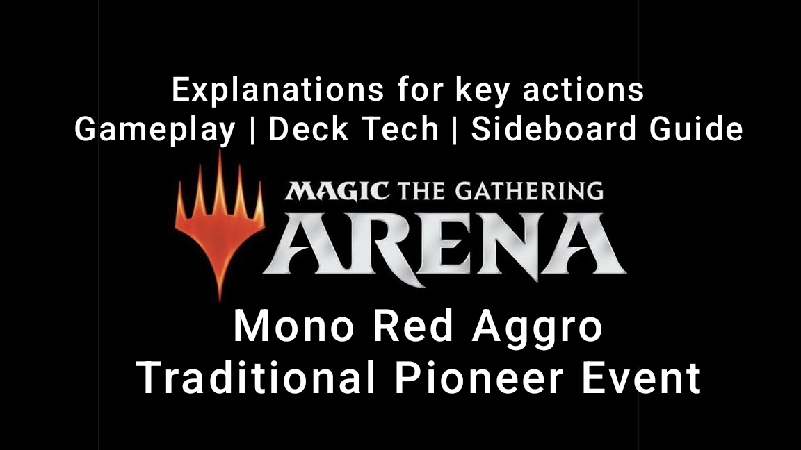 Top 100 Mono Red Aggro | Traditional Pioneer Event | 4/1 | MTG Arena